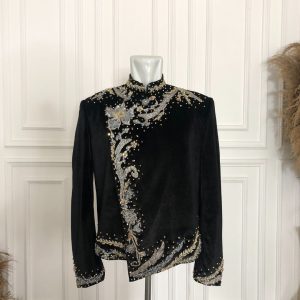 Beskap Pengantin Jawa Bludru Hitam 2
