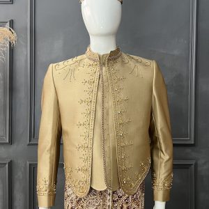 Beskap Pengantin Jawaan Gold Tua