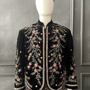 Beskap Pengantin Jawa Bludru Hitam 3