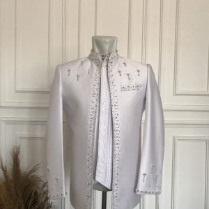 Beskap Pengantin Nasional Putih 4