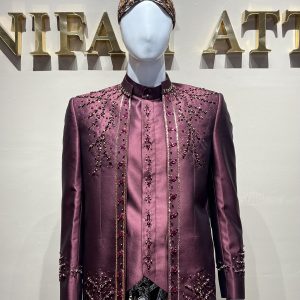 Beskap Pengantin Nasional Maroon 1