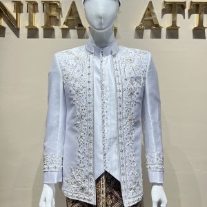 Beskap Pengantin Nasional Putih 2