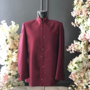 Beskap Bapak Maroon Luxury