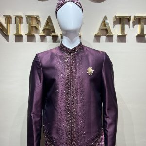 Beskap Bapak Burgundy Jawaan Luxury