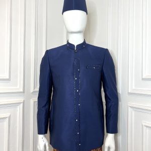 Beskap Bapak Navy Luxury